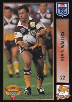 1994 Dynamic Rugby League Series 1 #22 Kevin Walters Front